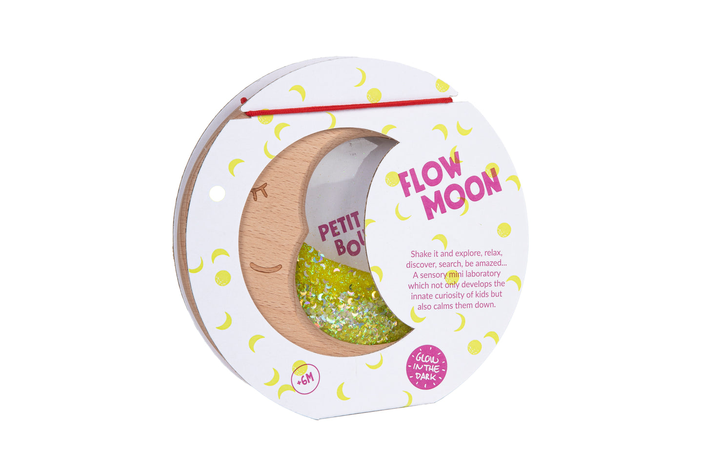 Petit Boum Sensorik-Spielzeug Mond gelb