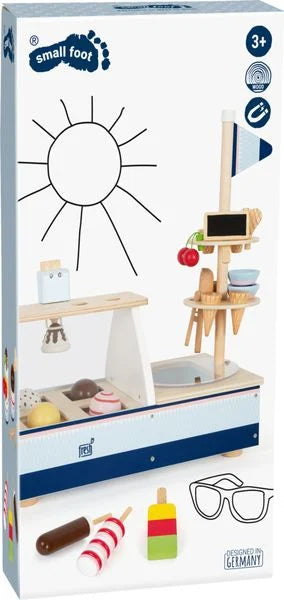 Small Foot Eistheke Fresh mit Zubehör, für Kinderküche und Kaufladen