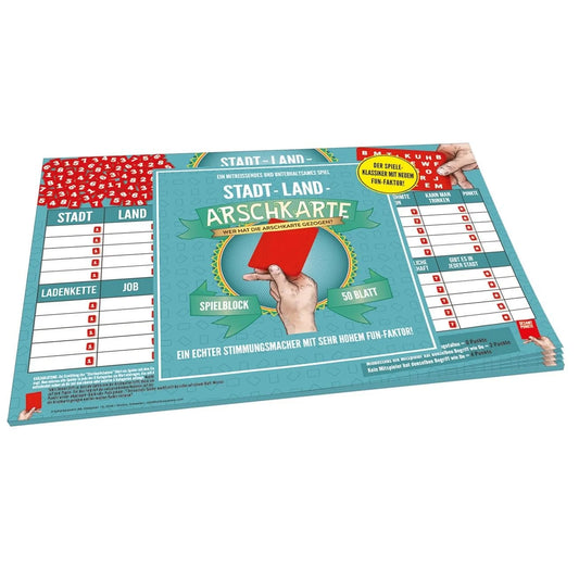 Stadt Land Arschkarte - Original Edition