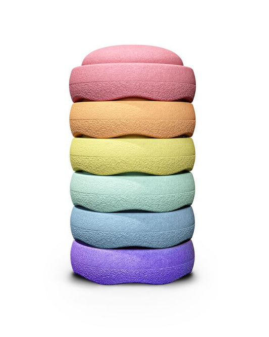 Stapelstein Original rainbow pastel 6er Set